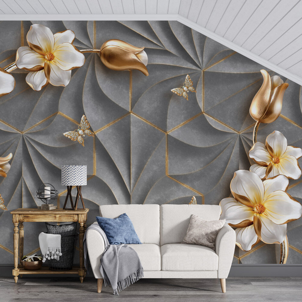3D Floral Customized Wall