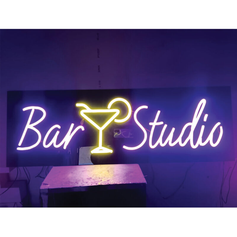 Neon Sign With Lighting - Bar Studio