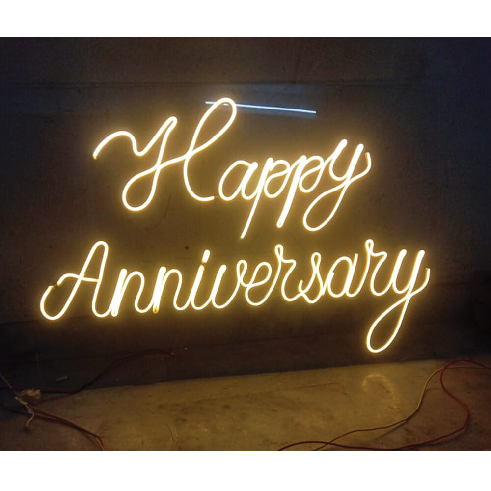 Neon Sign With Lighting - Happy Anniversary