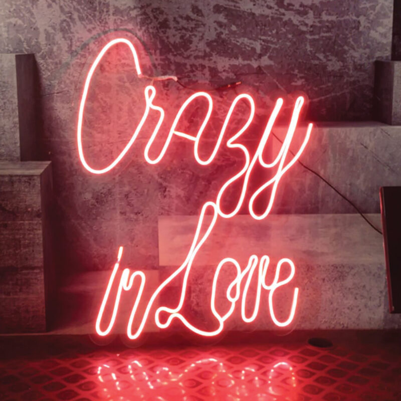Neon Sign With Lighting - Crazy In Love